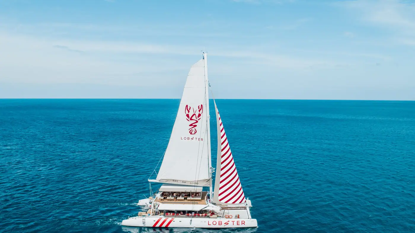 Lobster 78 — under sail